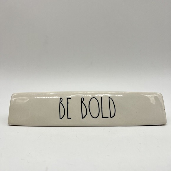 Rae Dunn Be Bold Sign Desk Plaque‎ Artisan Collection By Magenta Ceramic - Picture 1 of 4